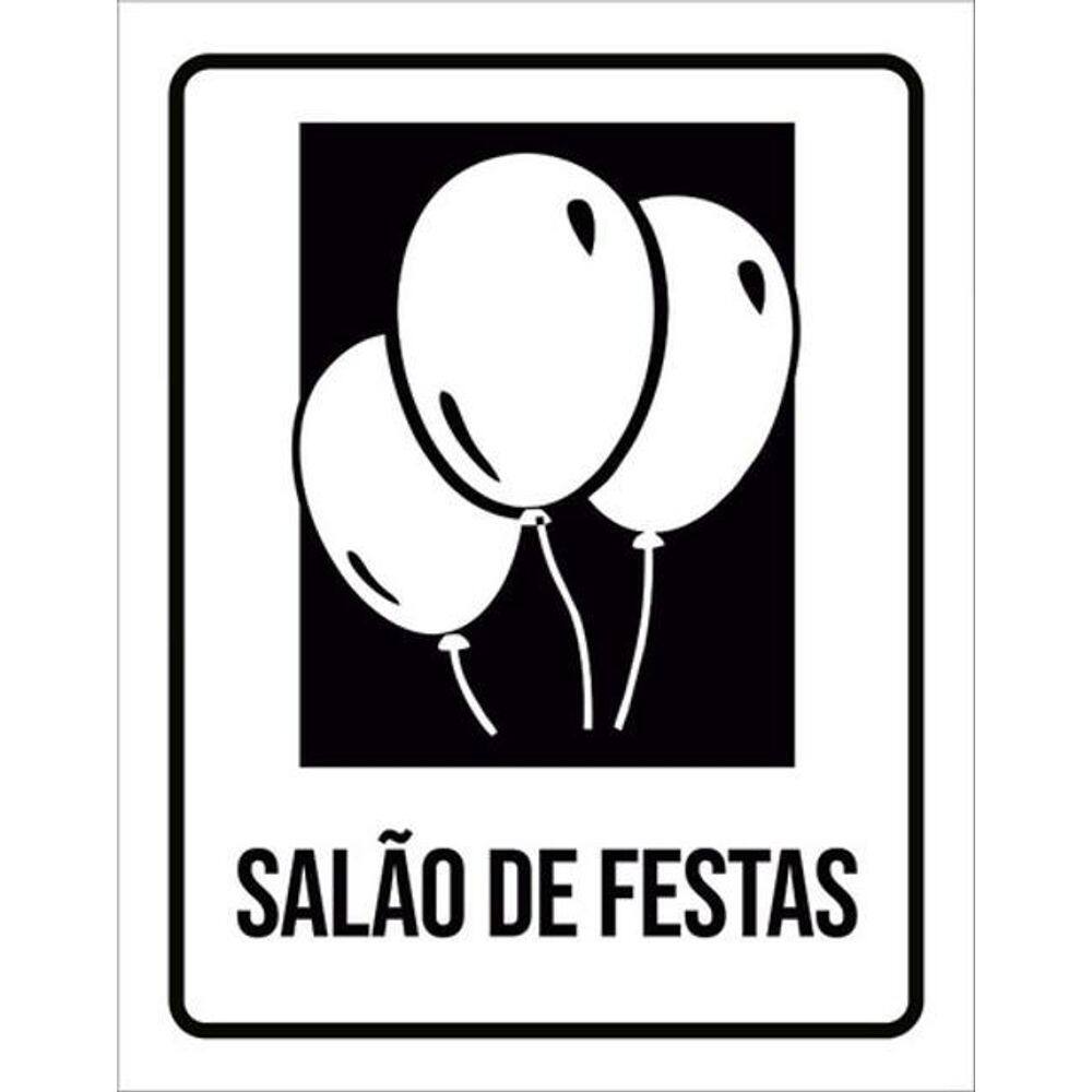 Kit 10 Placas Setor Salão De Festas 36X46
