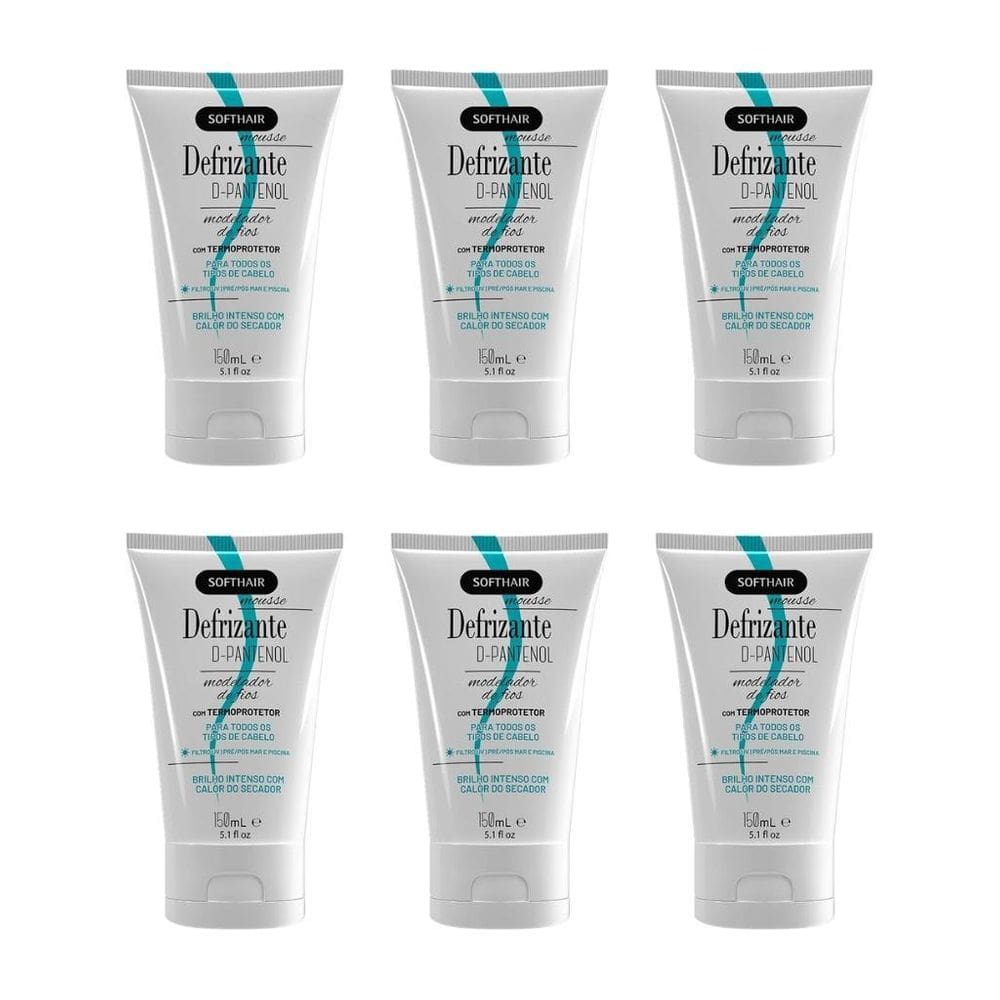 Defrizante Soft Hair 150Ml D-Pantenol - Kit Com 6Un
