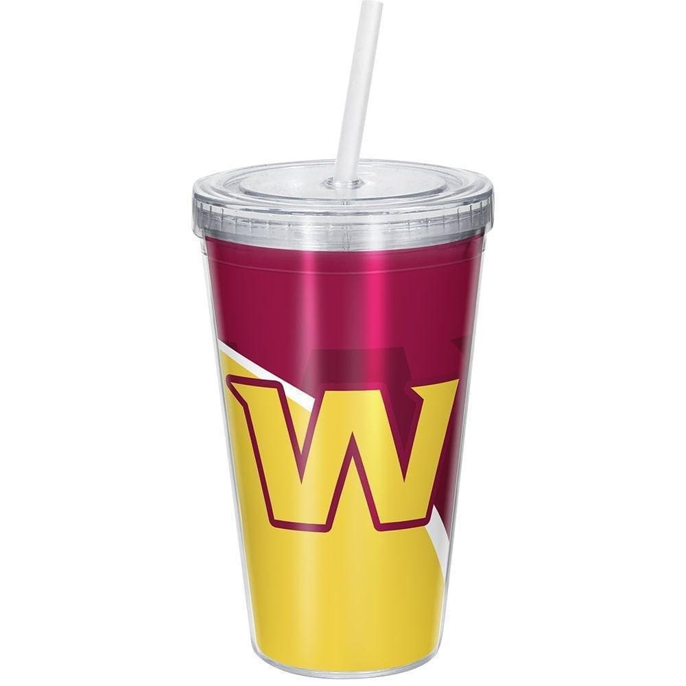 Copo Com Canudo Luxo Nfl Washington Football Team