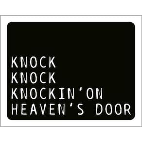 Kit 3 Placas Knock Knockin On Heaven Door 36X46
