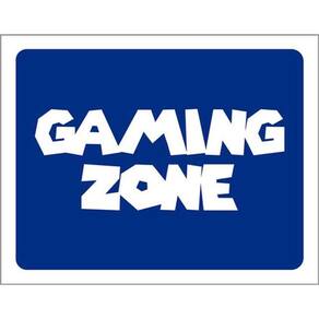 Kit 3 Placas Gaming Zone Encanador Azul 36X46