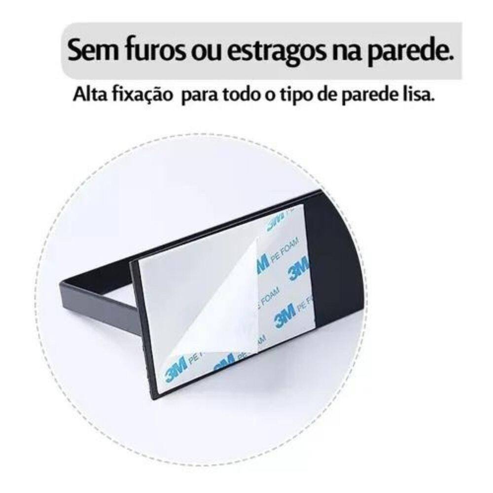 Porta Papel Toalha Dupla Face Suporte Parede Cozinha Branco
