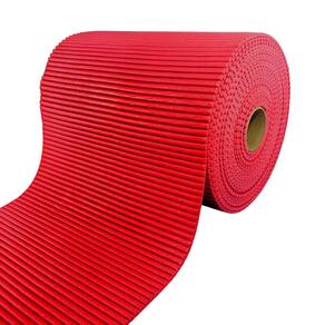 Rolo Tapete Emborrachado Antiderrapante 15m X 45cm Vermelho