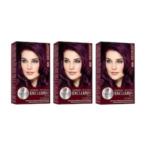 Coloraçao Haskell Ton 826 Louro Claro Violeta Verm-Kit C/3Un