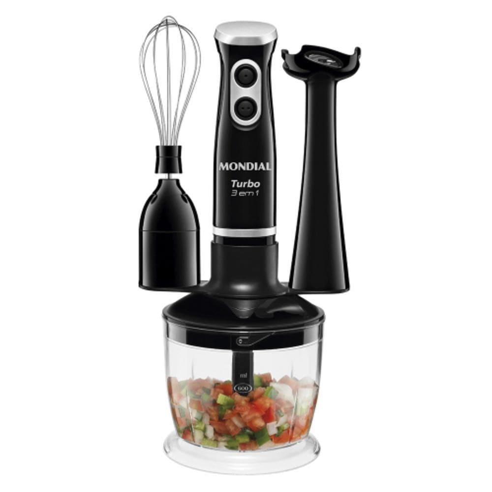 Mixer Mondial Turbo 3 Em 1 350w M 14 77058 02 Preto 220 Volts