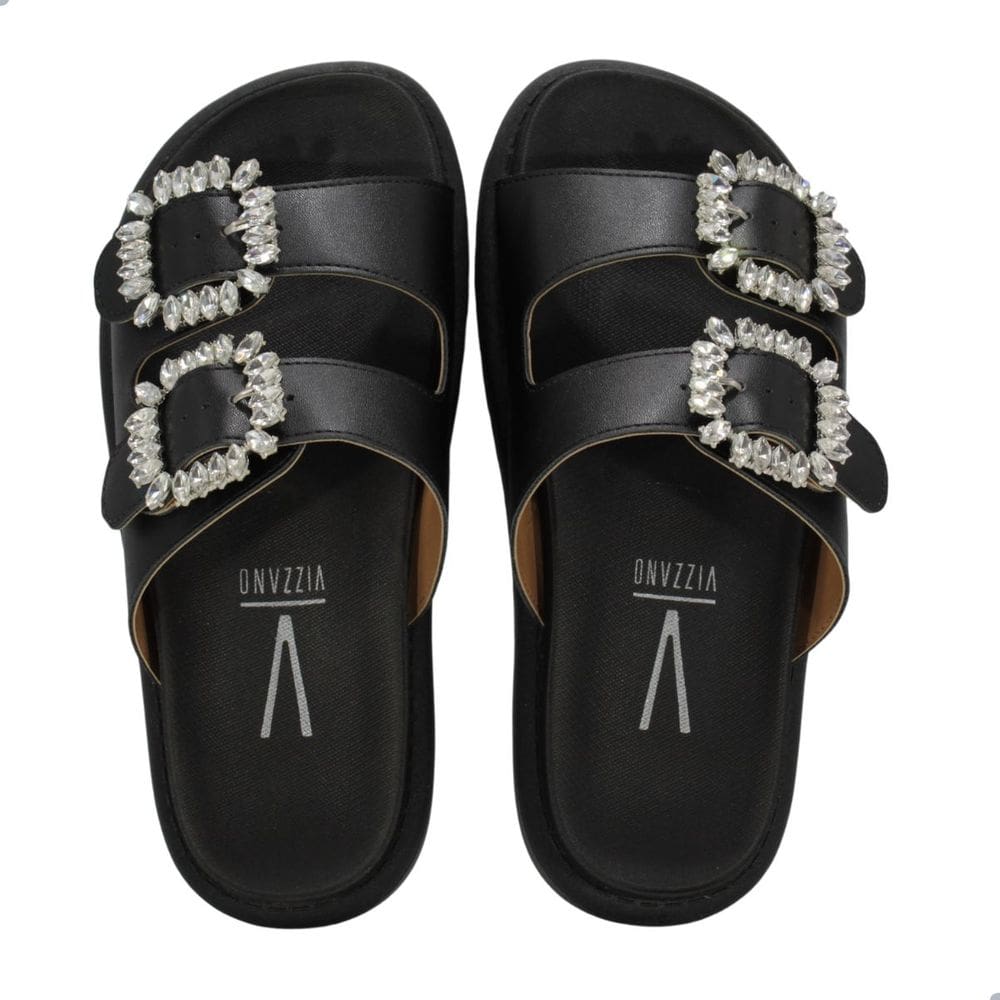 Tamanco Feminino Vizzano Tratorado Preto