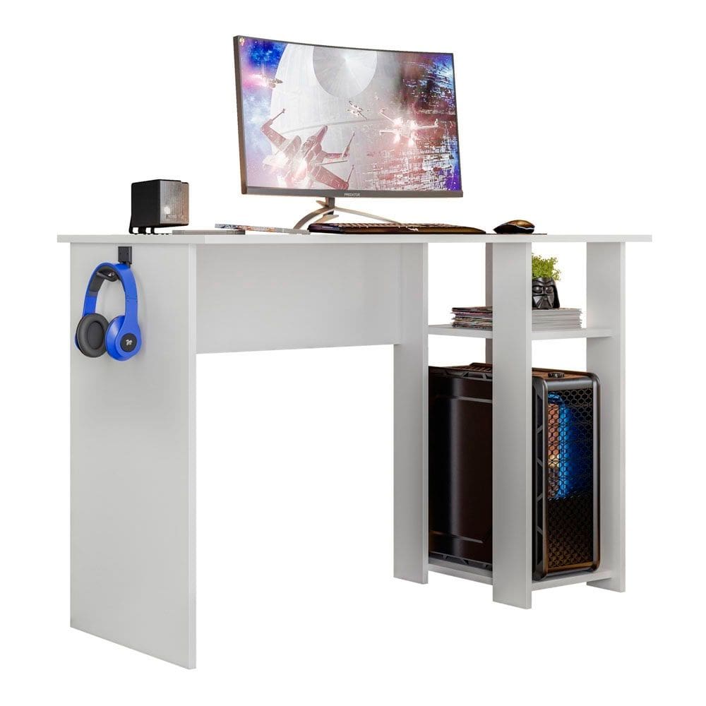 Mesa Computador Gamer 108 CM Slim Com Suporte - SSX Multicoisas