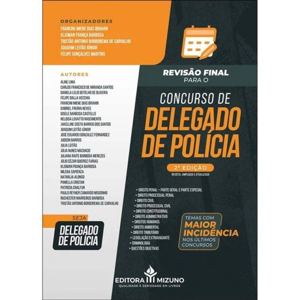 Revisão Final Para Delegado De Polícia Civil - 2024