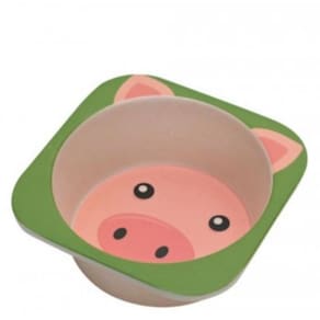 Jogo com 4 Pratos Bowl Mimo MB20198 Bambu Colorido