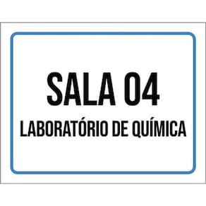 Kit 3 Placas Sala 4 Laboratório Química 36X46