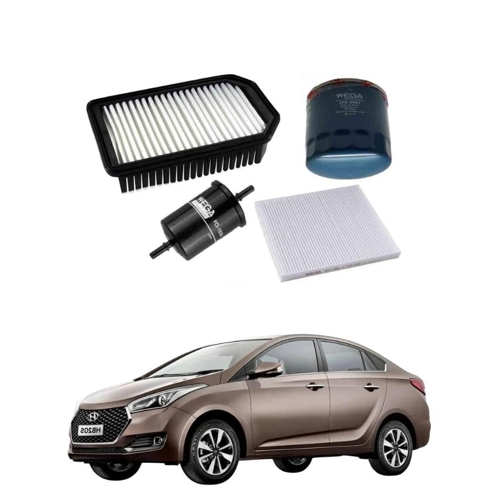 Kit Filtros Óleo Hyundai HB20 2016 A 2019 WKL228 Wega
