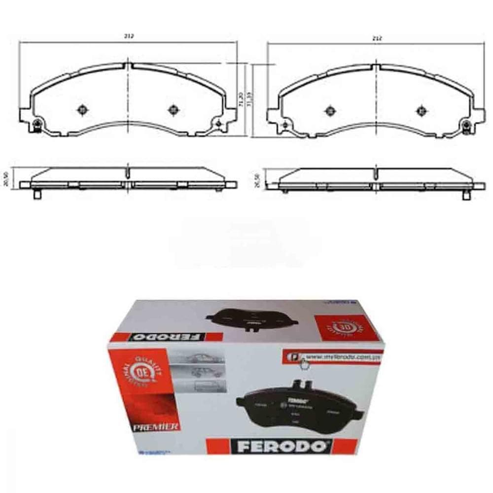 Pastilha De Freio Diant Ram 6.7 2022 a 2024 HQF4213AC Ferodo