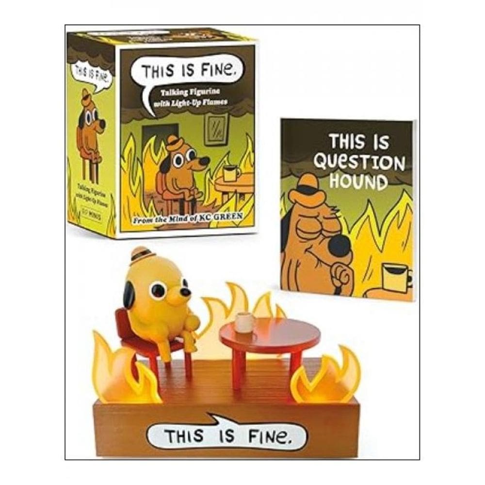 This Is Fine Talking Figurine - With Light And Sound! - Rp Minis