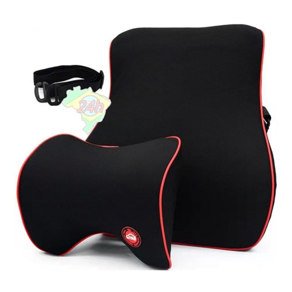 Almofada Encosto Pescoço Apoio Lombar Banco Carro Ajustavel