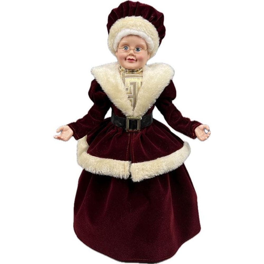 Mamãe Noel Vinho Tradicional Decoração Para Natal 45Cm