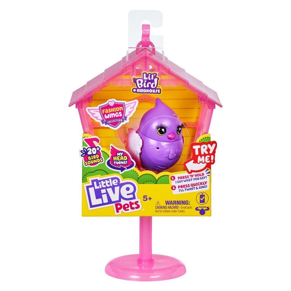 Little Live Pets Passaro na Casinha Roxo - Fun Divirta-se