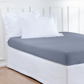 Lençol Slip Casal Queen Aspen 01 Peça - Azul