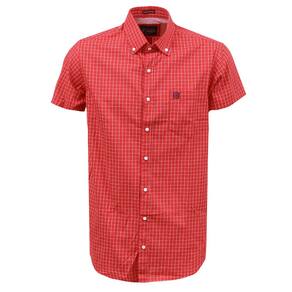 Camisa Masculina Xadrez Vermelha TXC Manga Curta 34570