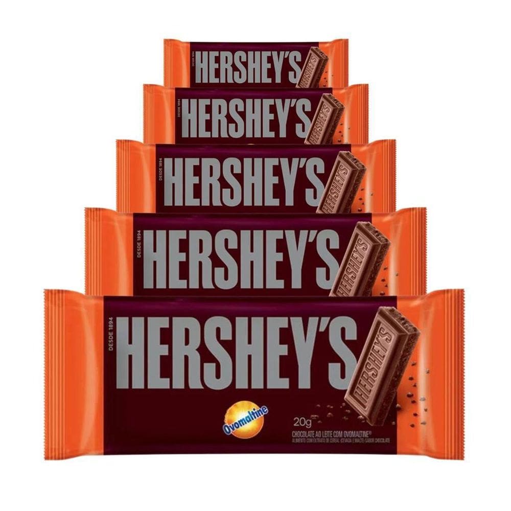 Chocolate Hersheys, 5 Barras 20G Ovomaltine