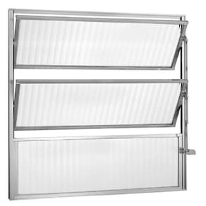 Janela de Aluminio Basculante 60x80cm Ecosul Branco