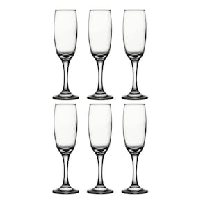 Conjunto 6 Taças Champanhe Vidro Lira 210Ml Class Home