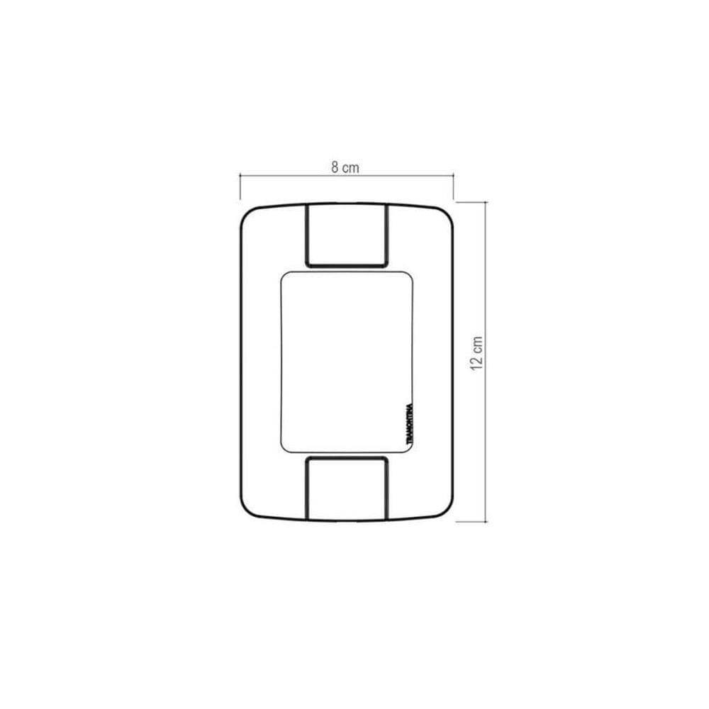Conjunto 1 Interruptor + 1 Tomada 20a Aria Branca Tramontina