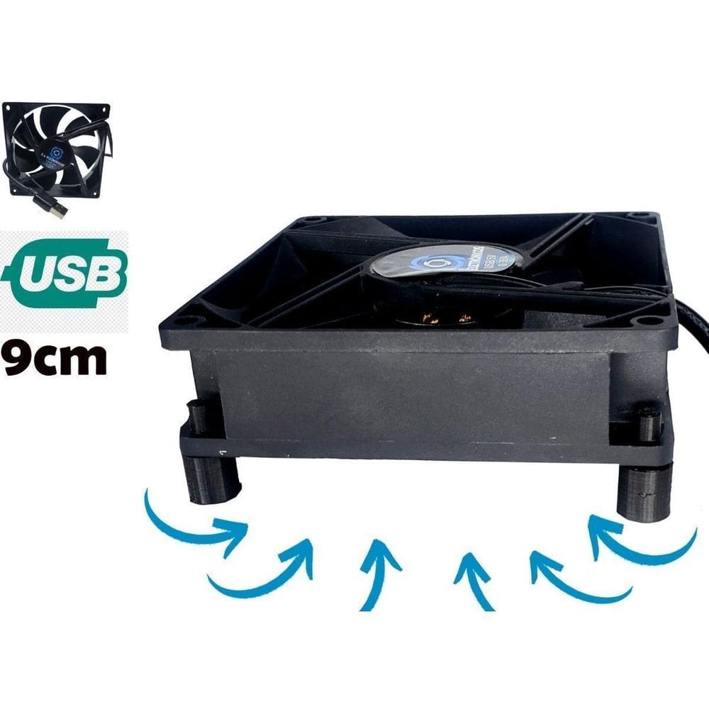 Cooler Ventoinha Usb Para Resfriamento 9Cm