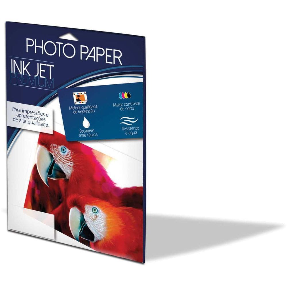 Papel Fotográfico Inkjet A3 Glossy 180G 297X420Mm