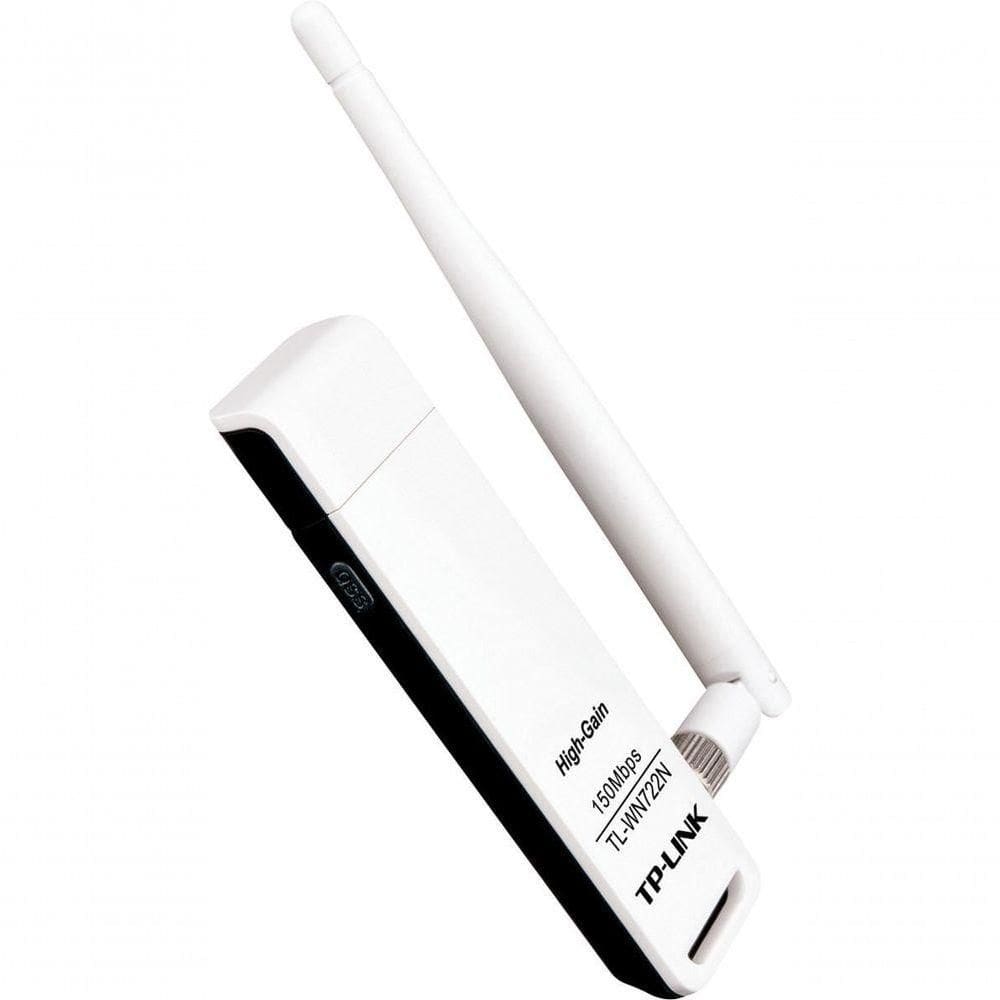 Adaptador Usb Wireless N 150mbps 1 Antena Destacavel 4dbi Tl-wn722n