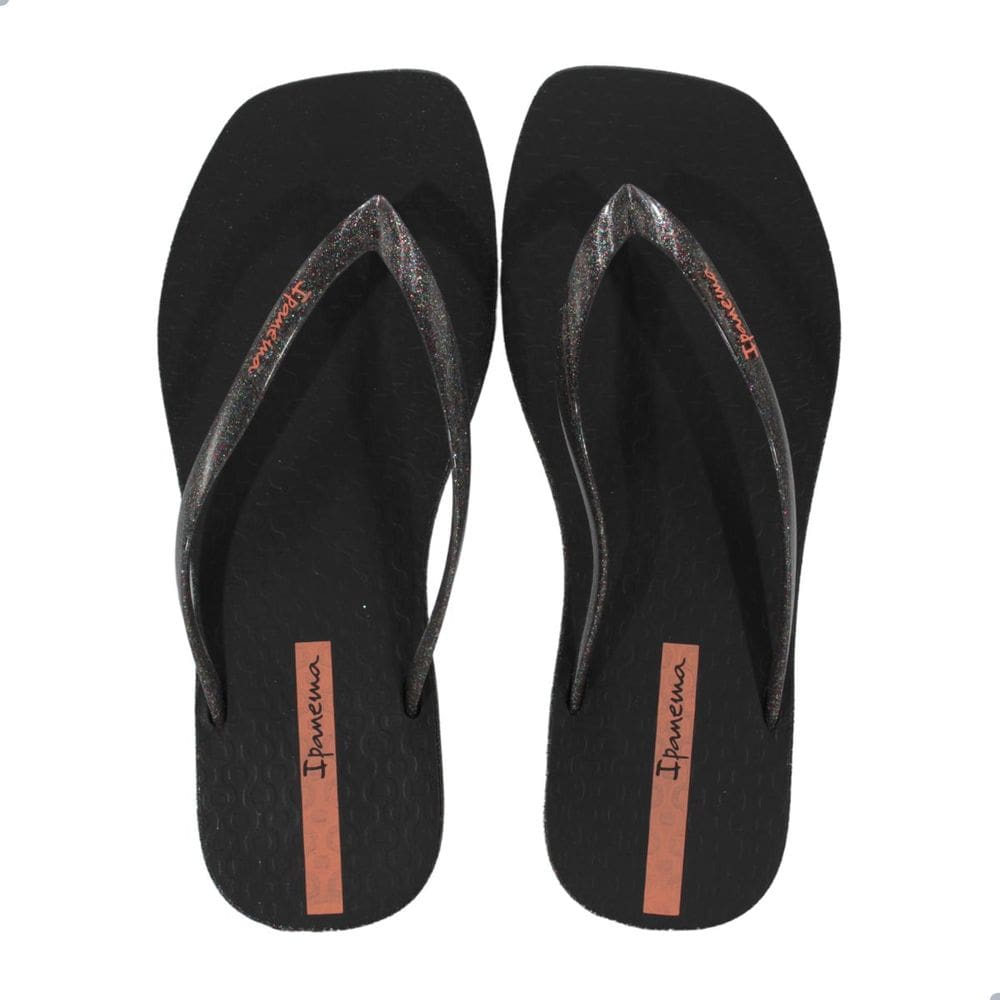 Chinelo Feminino Ipanema Edge Maxi Glow Preto