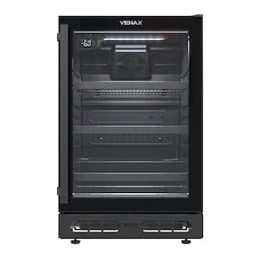Cervejeira Venax Top Light In 100 82LCom Opção De Embutir 34 Garrafas Preto Fosco 127V