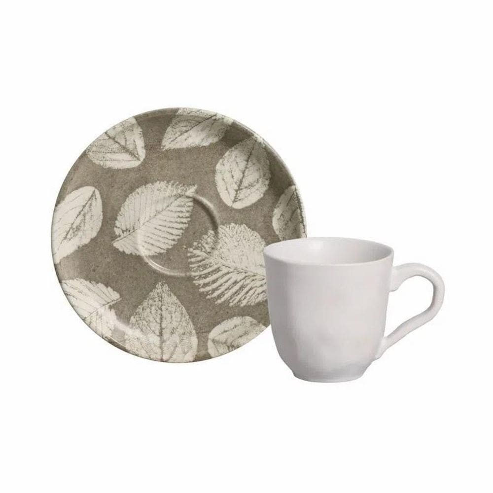 Conjunto De Xicara De Cafezinho C/Pires Bio Seiva 6 Pçs-1L