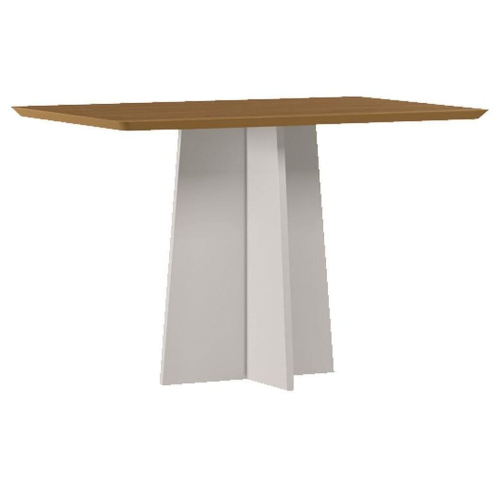 Mesa de Jantar Anitta 120x80 cm sem Vidro Off White Ype - New Ceval