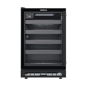 Adega Venax Cave In 100 Porta Invertida 82LCom Opção De Embutir Preto Fosco 127V