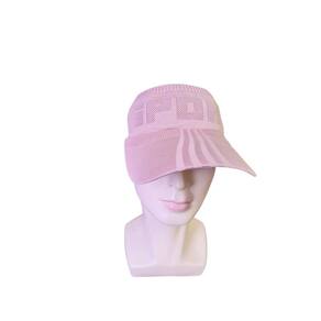 Boné Viseira em Tricô Elástico Rosé - Lindo e Exclusivo