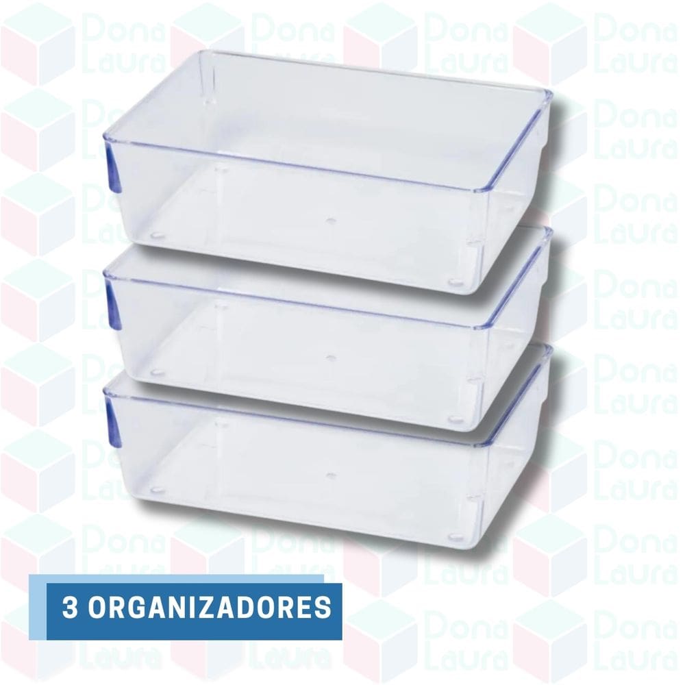 3 Uni Organizador Modular Divisória Gavetas Talheres Peças