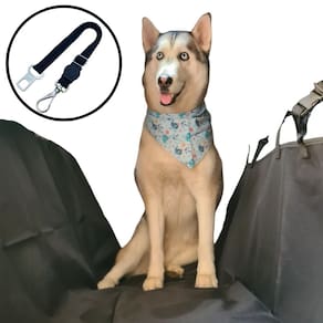 Capa para Banco e Cinto de Carro Impermeável Pet Cães Gatos