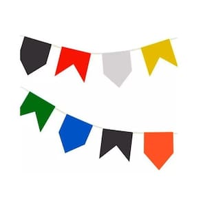 Varal De Bandeirinha Junina Papel De Seda Decoração - 20Metr