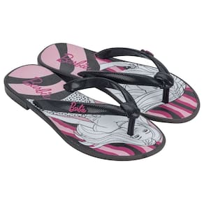 Chinelo Infantil Menina Grendene Kids Barbie Star Rasteiro
