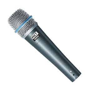Microfone Dinamico Pro Btm-57a Metal - Profissional Com Cabo 3 Metros O.d.5.0 Mm