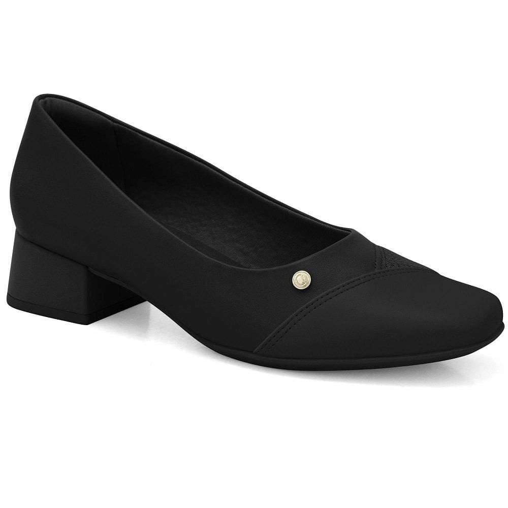 Sapato Feminino Comfortflex Scarpin Salto Bloco