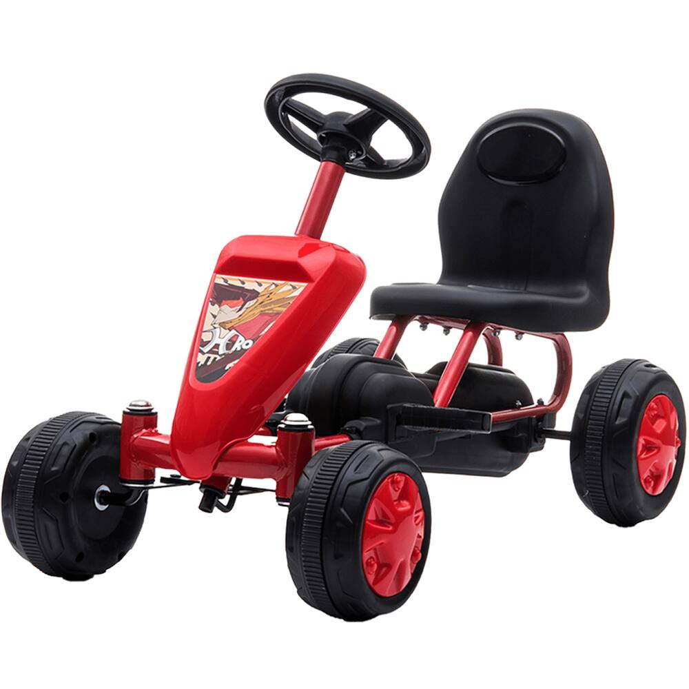 Carrinho Go Kart Hero Vermelho Bang Toys Infantil de Pedal