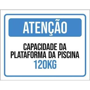 Kit 5 Placa Capacidaplataforma Piscina 120Kg36X46