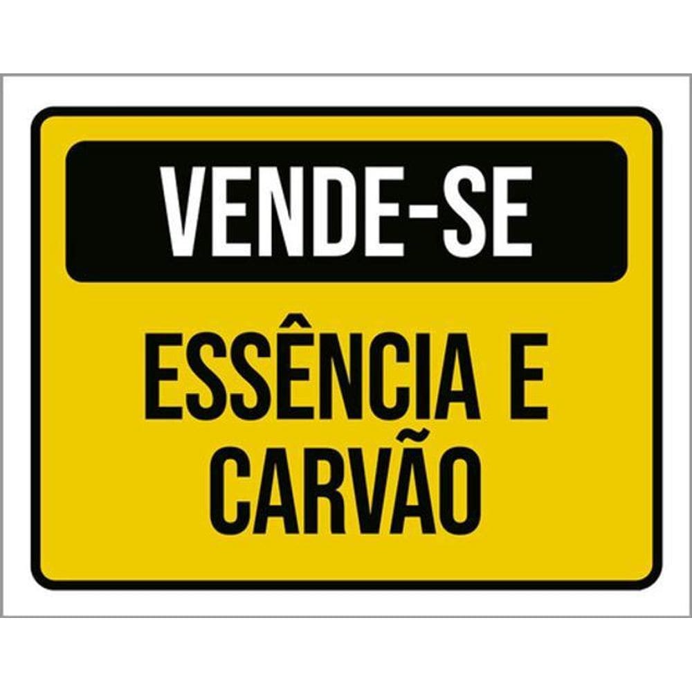 Kit 3 Placas Vende-Se Essência Carvão 36X46