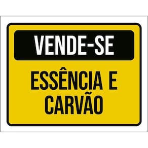Kit 3 Placas Vende-Se Essência Carvão 36X46