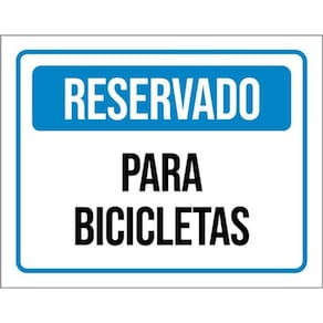 Kit 3 Placas De Reservado Para Bicicletas 36X46