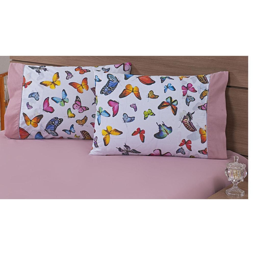 Par Fronhas Avulsas 80X60Cm Percal 100% Algodão 180 Fios