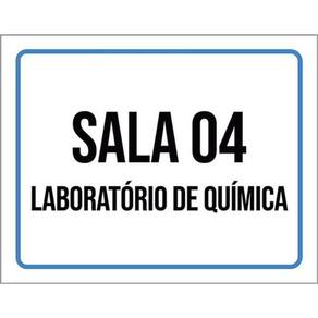 Kit 5 Placas Sala 4 Laboratório Química 36X46