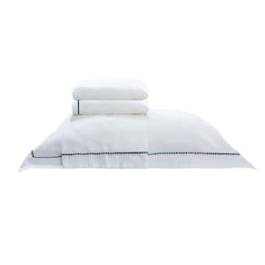 Jogo De Cama Queen Bordado 300 Fios Neo Elements 4Pç 100%Alg