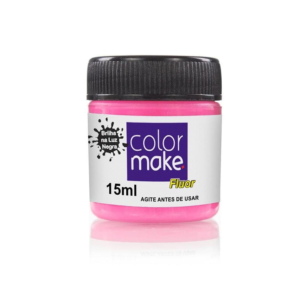 Tinta Liquida Fluorescente 15 Com Ml Pink Color Make